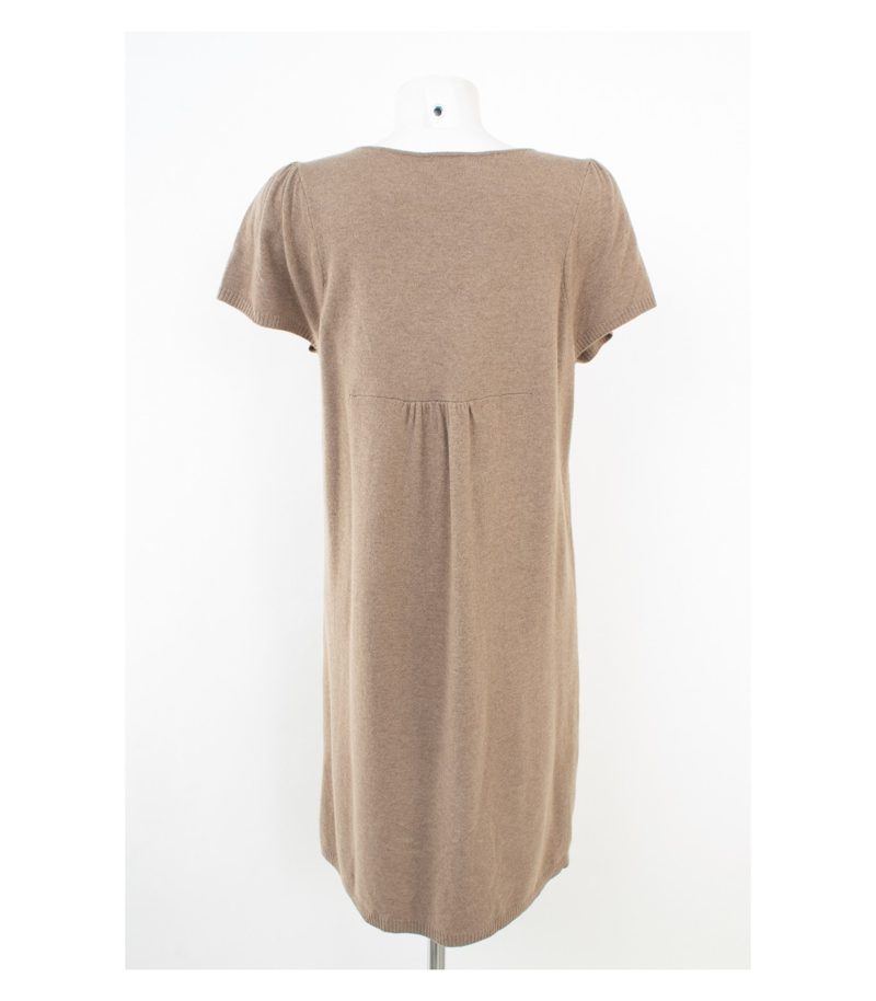 Donna Lane Damen Kleid Strickkleid Merinowolle Gr. XXL Beige Kaschmir – Foto 4