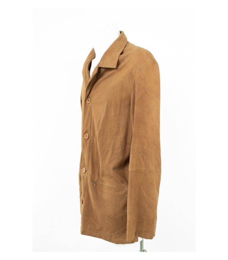 Milestone Herren Lederjacke H-BARREL Ziegenleder Gr. 48 Braun – Foto 4