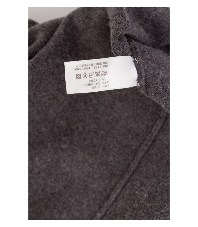 Damen Cardigan Strickjacke Gr. 38 (Geschätzt) Grau Seide Kaschmir – Foto 6
