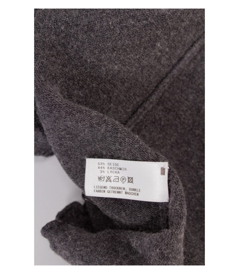 Damen Cardigan Strickjacke Gr. 38 (Geschätzt) Grau Seide Kaschmir – Foto 7
