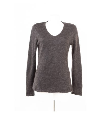 Strenesse Gabriele Strehle Damen Pullover Gr. 40 Dunkelgrau Mohair