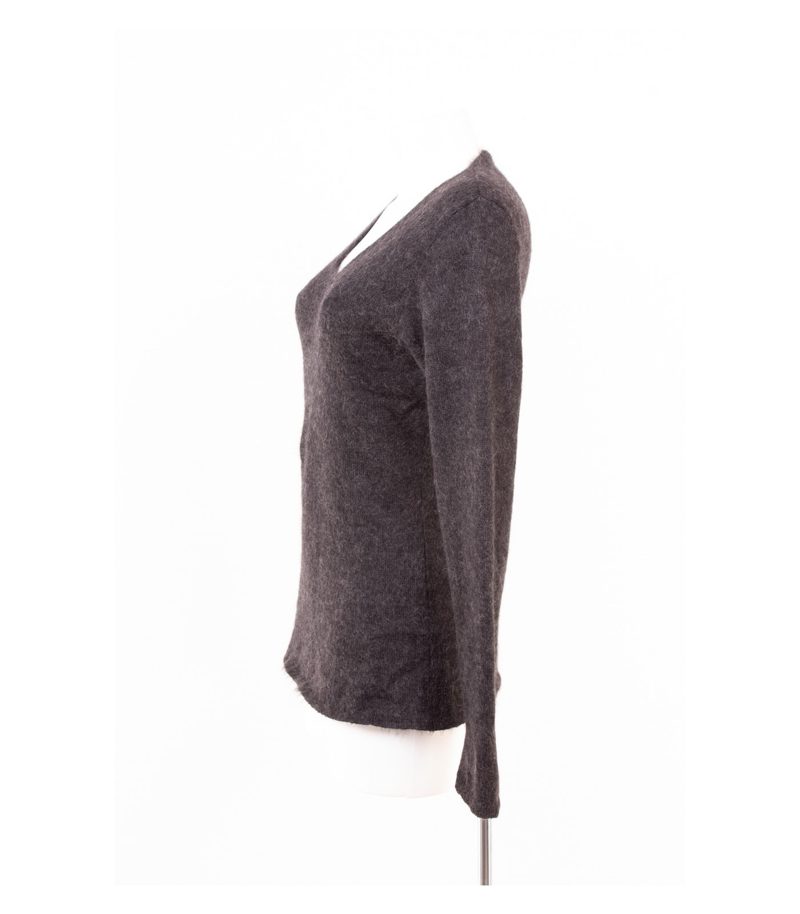 Strenesse Gabriele Strehle Damen Pullover Gr. 40 Dunkelgrau Mohair – Foto 3