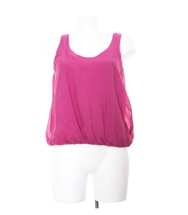 Filippa K Damen Top Fuchsia Shirt Gr. M Trägertop Ballonshirt Seide – Foto 1