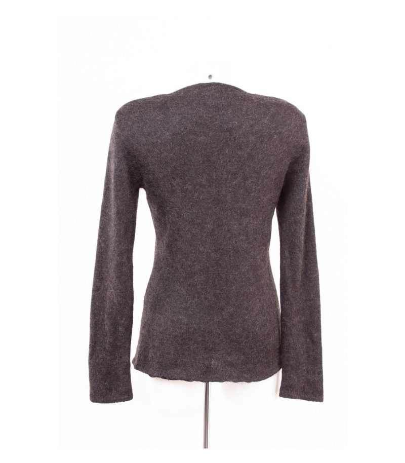Strenesse Gabriele Strehle Damen Pullover Gr. 40 Dunkelgrau Mohair – Foto 4