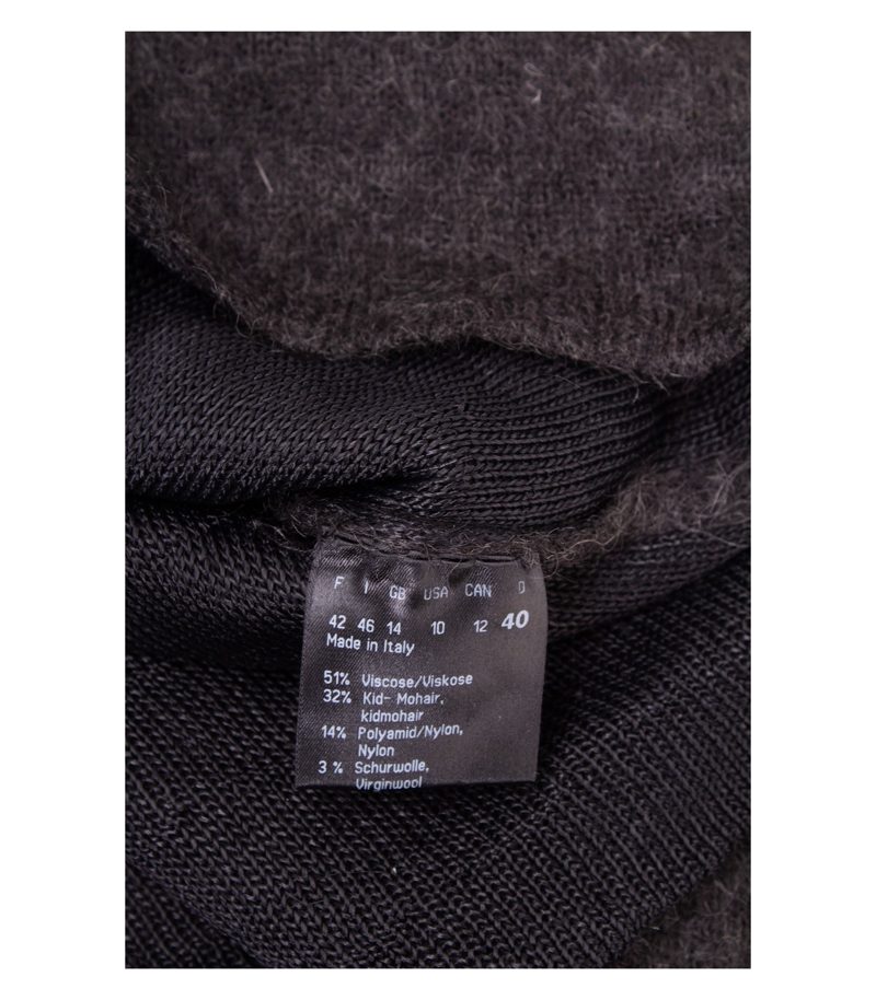 Strenesse Gabriele Strehle Damen Pullover Gr. 40 Dunkelgrau Mohair – Foto 7