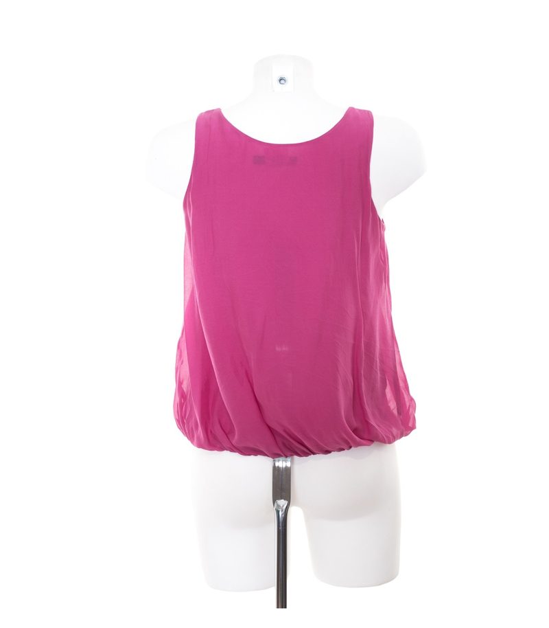 Filippa K Damen Top Fuchsia Shirt Gr. M Trägertop Ballonshirt Seide – Foto 3