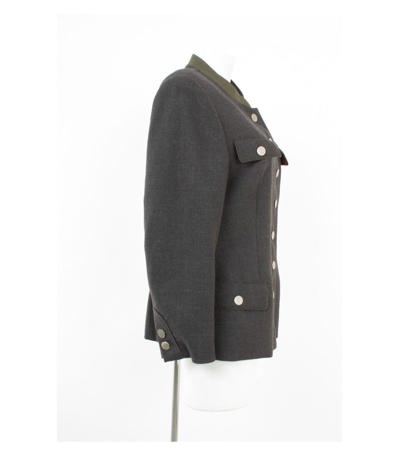 Gössl Damen Janker Trachtenjacke Gr. 21 Grau Wolle – Foto 2