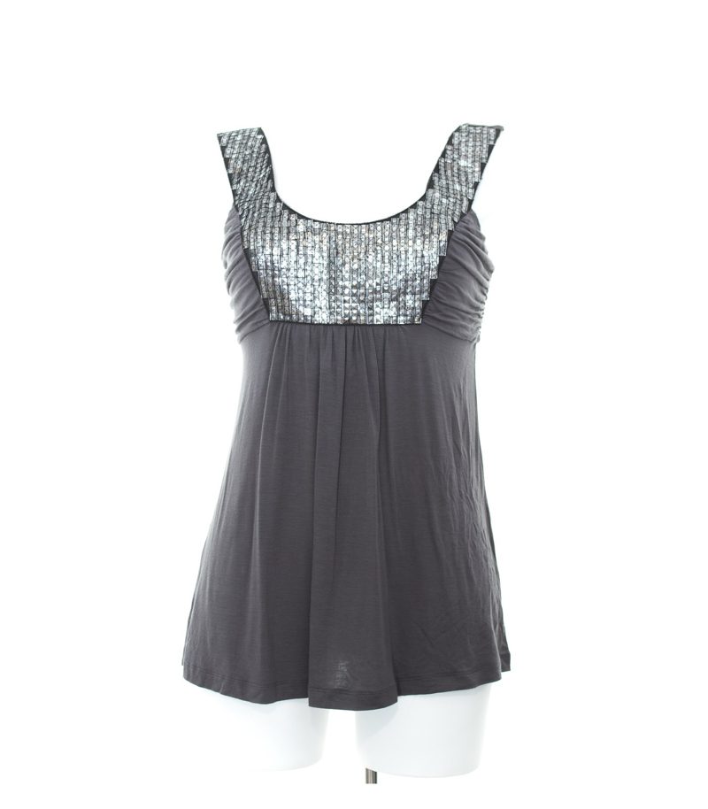velvet Damen Top Trägertop Shirt Gr. L Grau – Foto 1