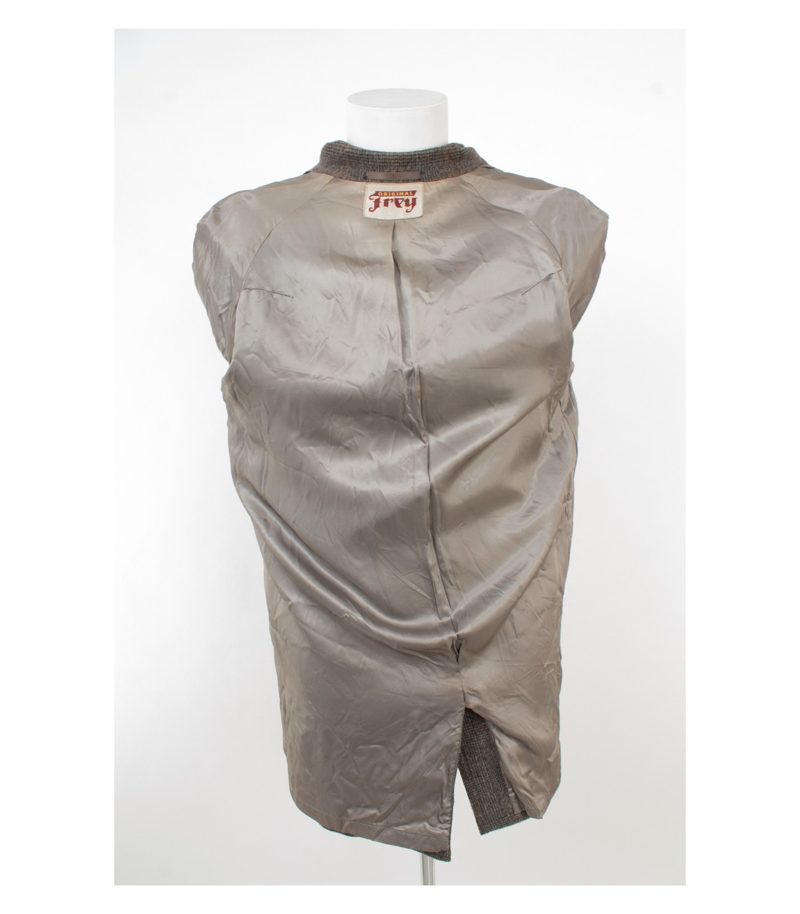 Frey Herren Mantel Wollmantel Kariert Vintage Gr. 50 Mehrfarbig Wolle – Foto 6