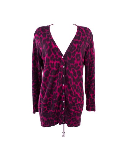 Clara Chiara Damen Strickjacke Cardigan Leo Gr. XXL Pink Merino Kaschmir