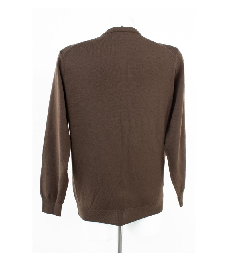 Peter Hahn Damen Strickjacke Cardigan Superwash Klassisch Gr. 38 Braun Wolle – Foto 4