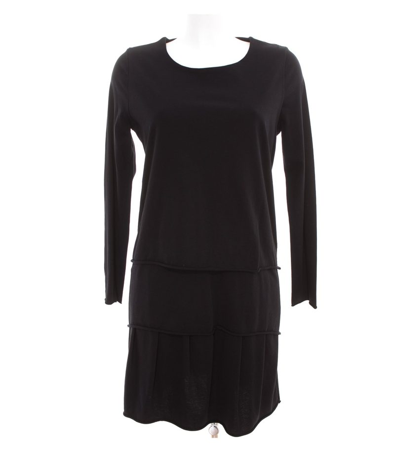 COS Damen Kleid Shirtkleid Gr. M A-Linie Schwarz Baumwolle – Foto 1