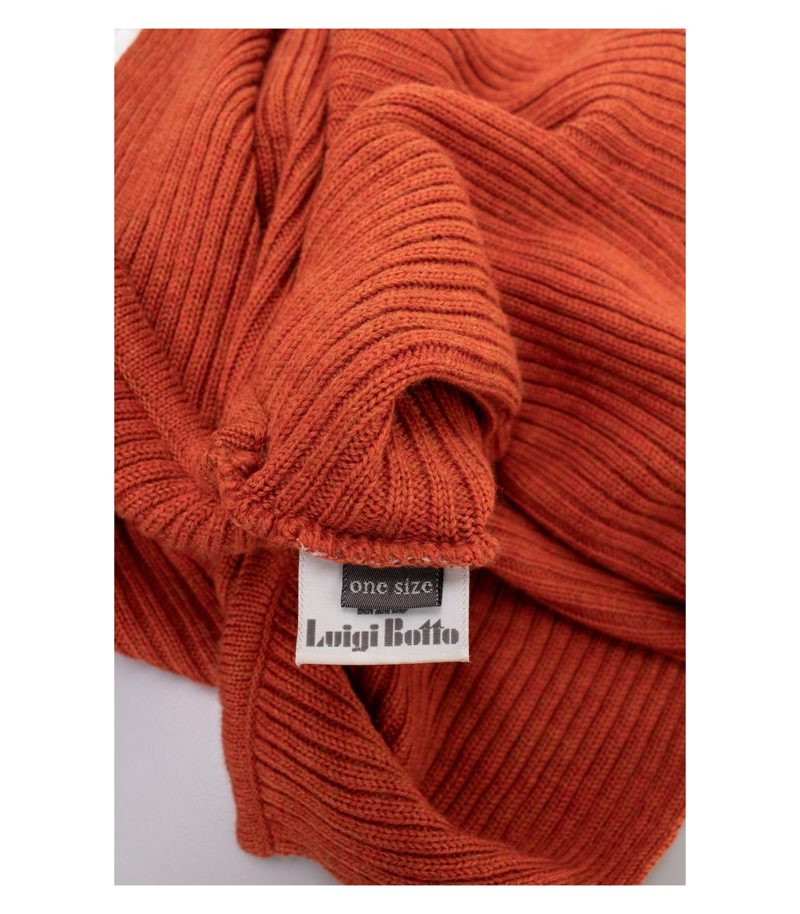 OSKA Damen Pullover (Merinowolle) Strickpullover Gr. One Size Orange Wolle – Foto 5