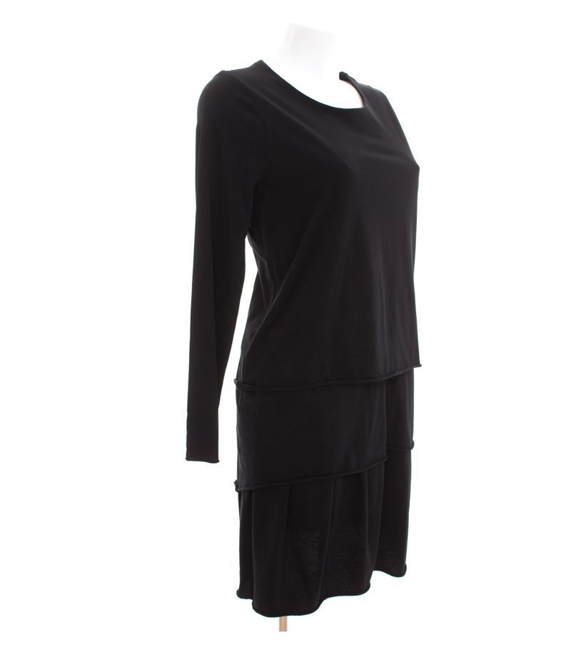 COS Damen Kleid Shirtkleid Gr. M A-Linie Schwarz Baumwolle – Foto 2