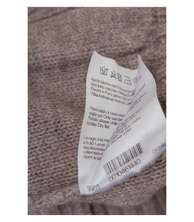 MÄRZ Damen Strickjacke Cardigan Patches Gr. 40 Beige Alpaka Wolle – Foto 9