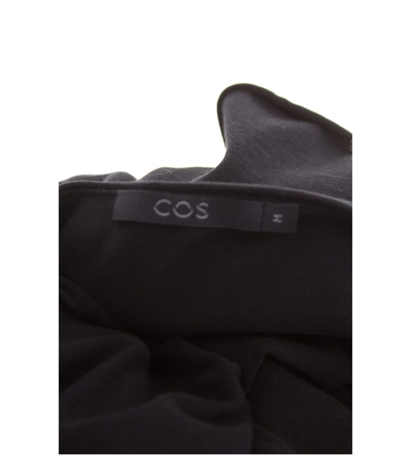 COS Damen Kleid Shirtkleid Gr. M A-Linie Schwarz Baumwolle – Foto 4