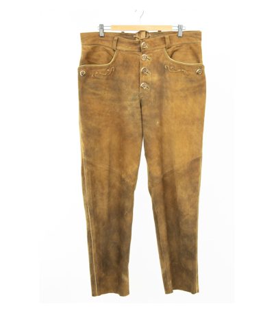 Spieth & Wensky Herren Hose Lederhose Gr. 26 (Kurzgröße) Braun