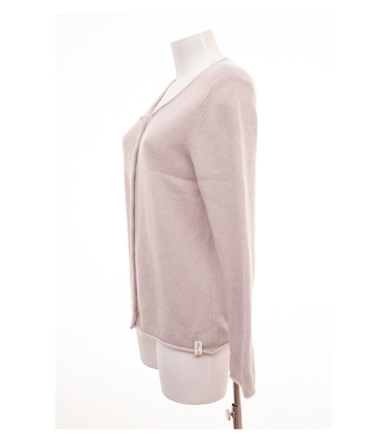 Henry Christ Damen Strickjacke Cardigan Gr. 42 (Geschätzt ) Beigerosa Kaschmir – Foto 3