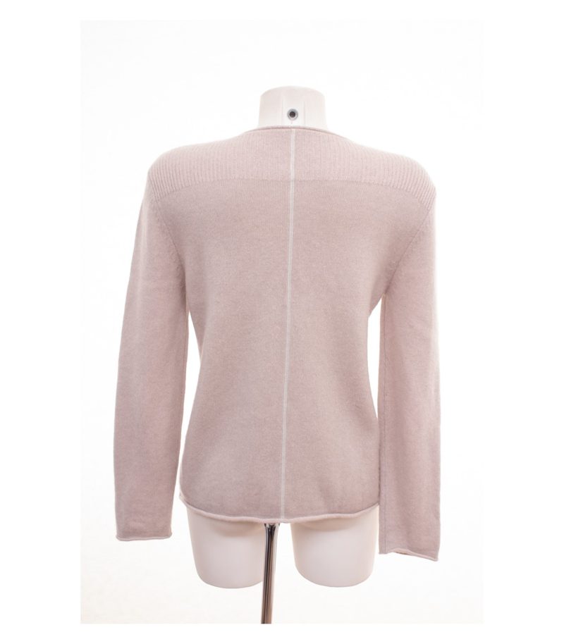 Henry Christ Damen Strickjacke Cardigan Gr. 42 (Geschätzt ) Beigerosa Kaschmir – Foto 4