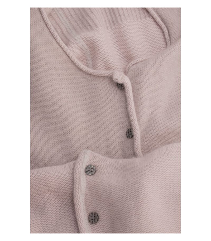 Henry Christ Damen Strickjacke Cardigan Gr. 42 (Geschätzt ) Beigerosa Kaschmir – Foto 7