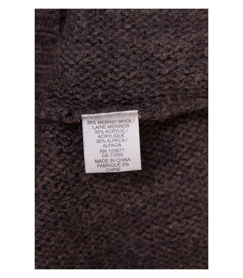 360 Damen Pullover/Stern Fledermaus Gr. M Grau Beige Wolle Alpaka – Foto 7