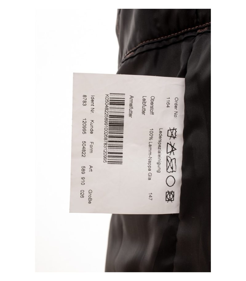 Bugatti Herren Lederjacke (Lamm-Nappa) Gr. 26 Kurzgröße Schwarz Leder – Foto 8