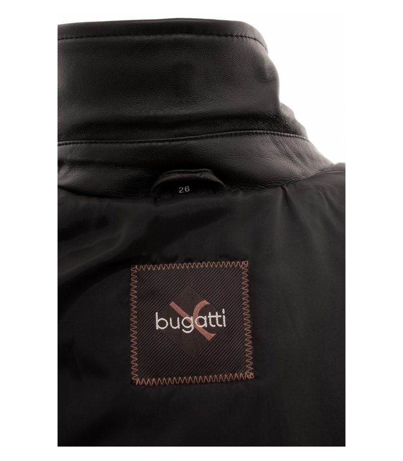 Bugatti Herren Lederjacke (Lamm-Nappa) Gr. 26 Kurzgröße Schwarz Leder – Foto 9