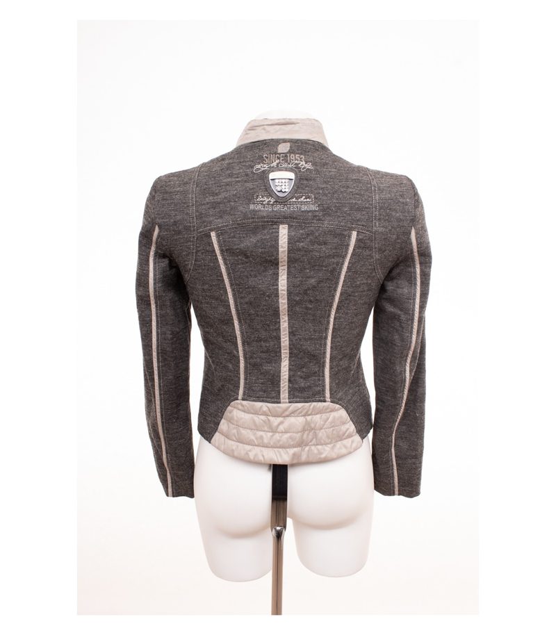 Sportalm Damen Freizeitjacke Blazer Gr. 36 Grau Wolle – Foto 2