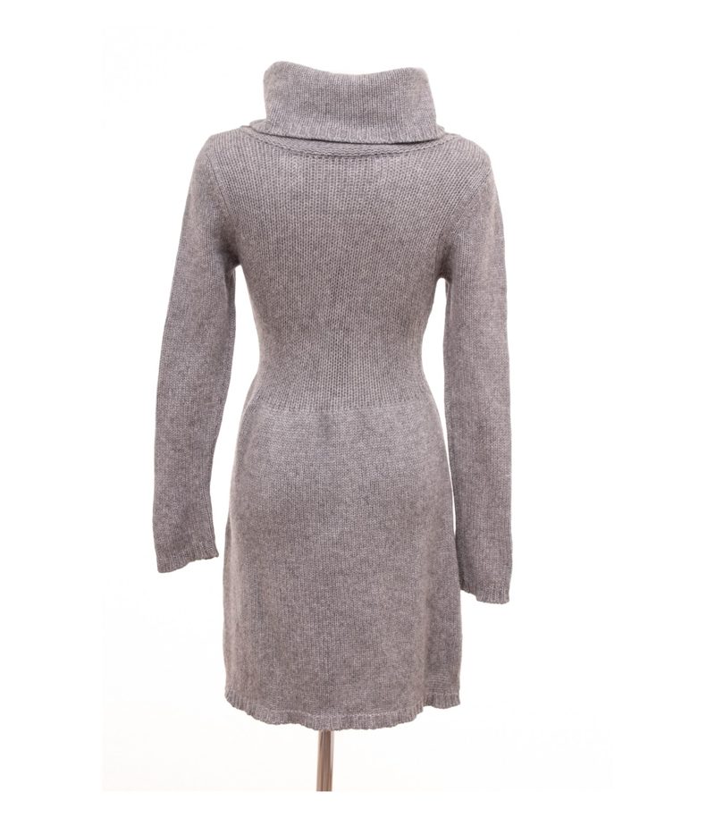 Bruno Manetti Damen Kleid Strickkleid Gr. IT 46 (DE 40) Grau Kaschmir Wolle – Foto 4