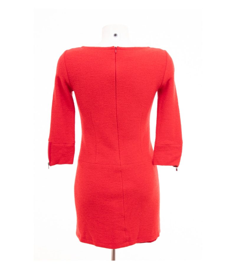 Airfield Damen Kleid Etuikleid Gr. 36 Rot Wolle – Foto 4