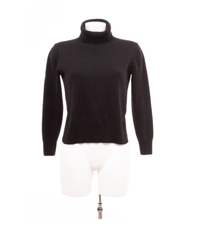 Zwillingsherz Damen Pullover Rollkragen Kurzer Schnitt Gr. S Schwarz Kaschmir