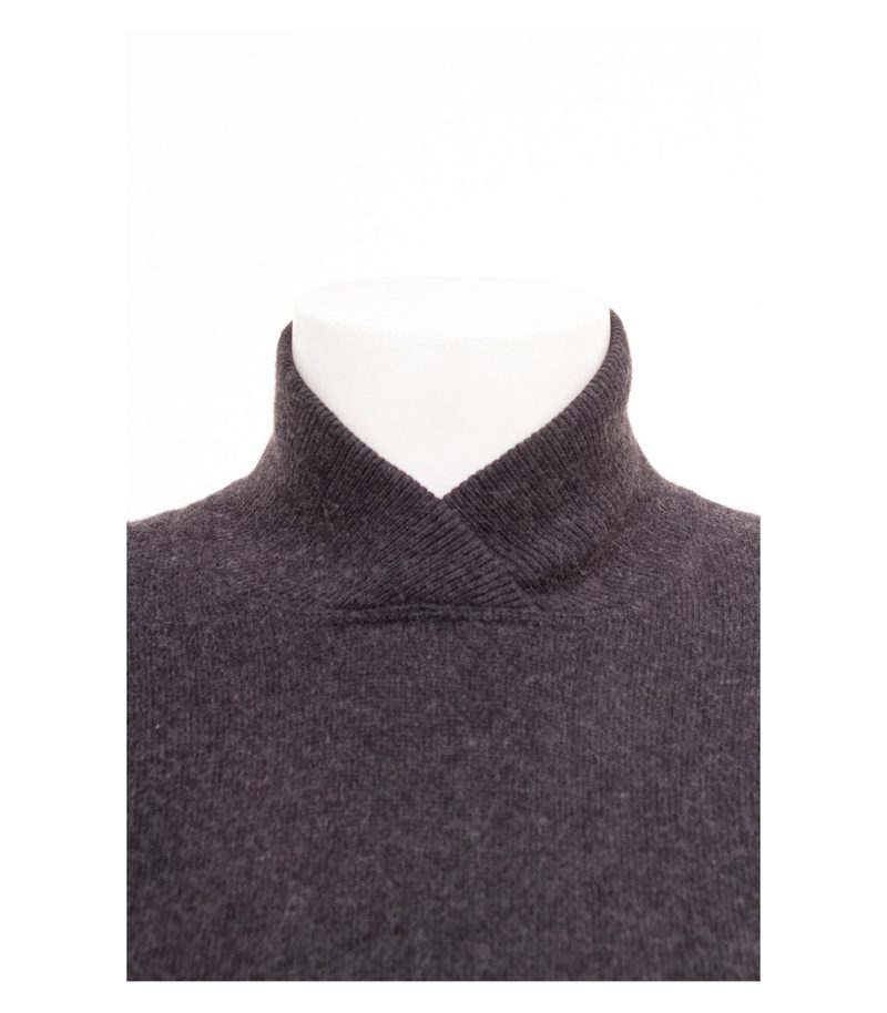 Brunello Cucinelli Damen Pullover Gr. 44 (Geschätzt) Grau Kaschmir Seide – Foto 5