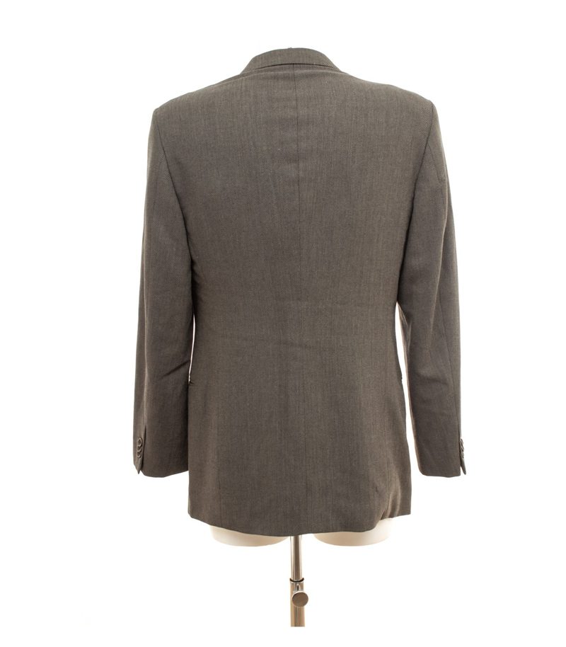 Armani Collezioni Herren Sakko Gr. 48/R Braun Wolle Baumwolle – Foto 2