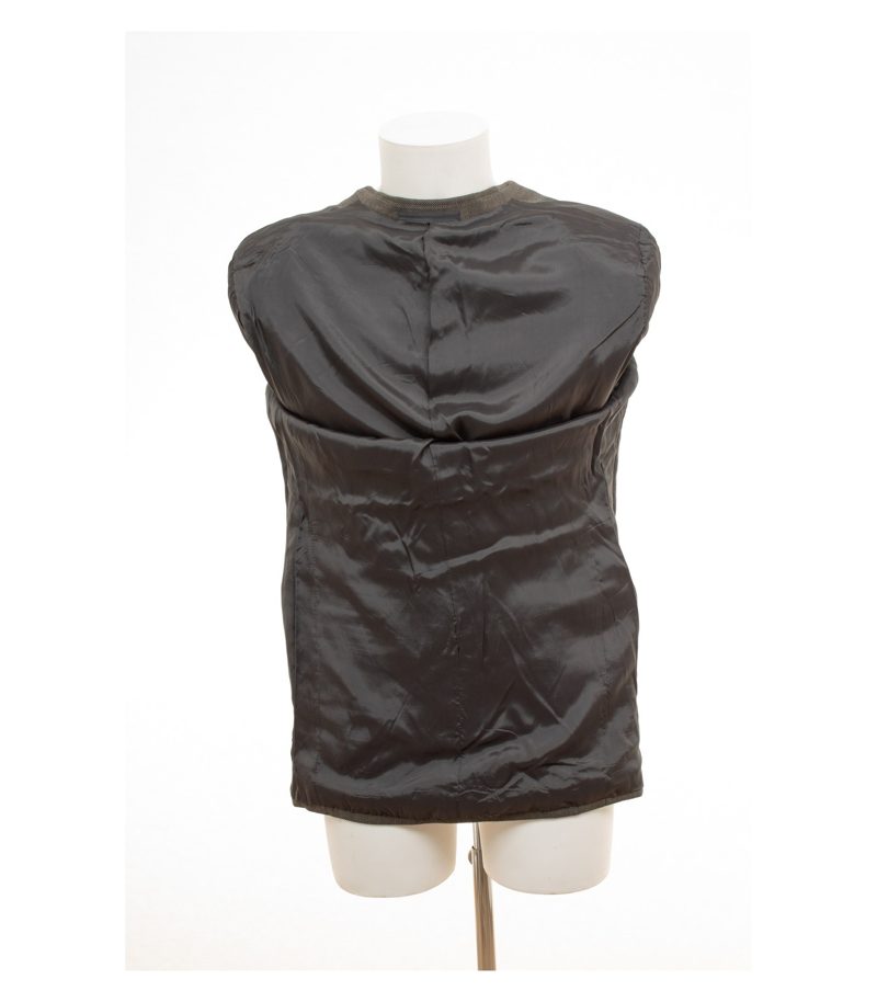 Armani Collezioni Herren Sakko Gr. 48/R Braun Wolle Baumwolle – Foto 4