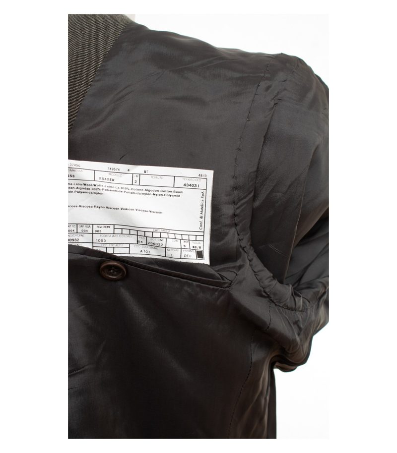Armani Collezioni Herren Sakko Gr. 48/R Braun Wolle Baumwolle – Foto 8