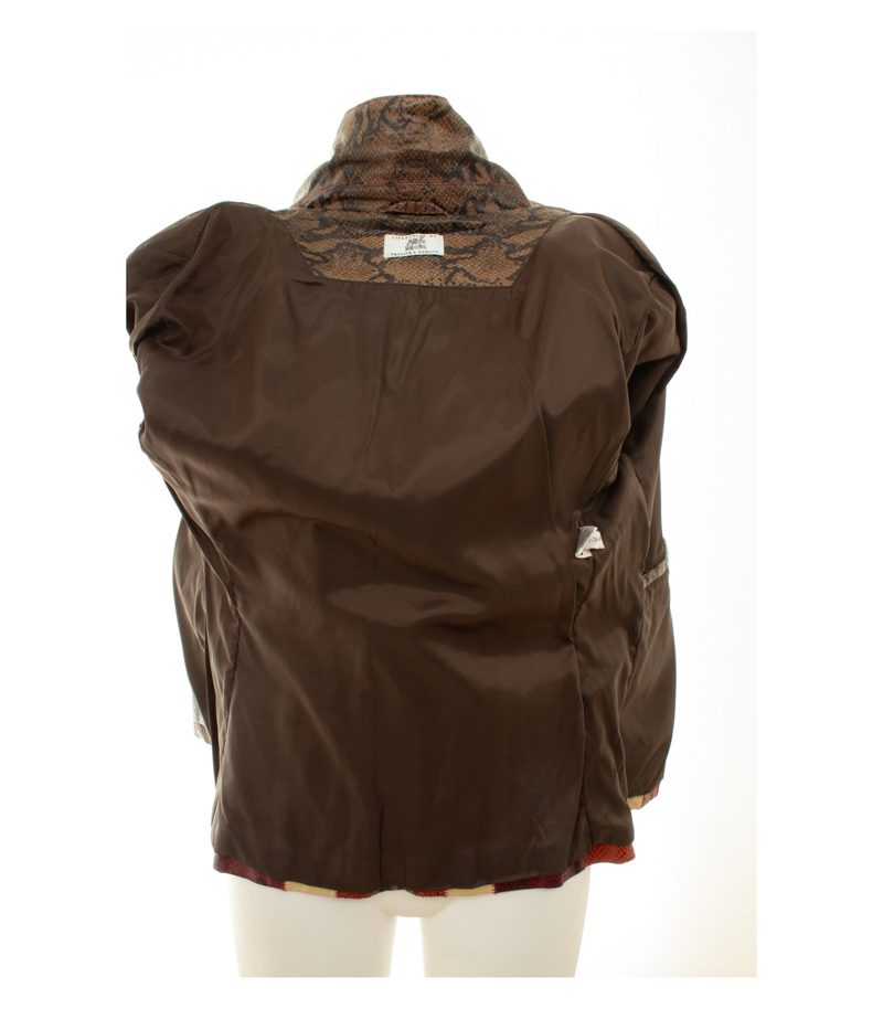 Alba Moda Damen Lederjacke Schlangenmuster Gr. 36 Mehrfarbig Leder – Foto 6
