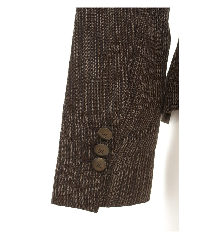 Massimo Dutti Damen Blazer Gr. L Braun Beige Leinen – Foto 4