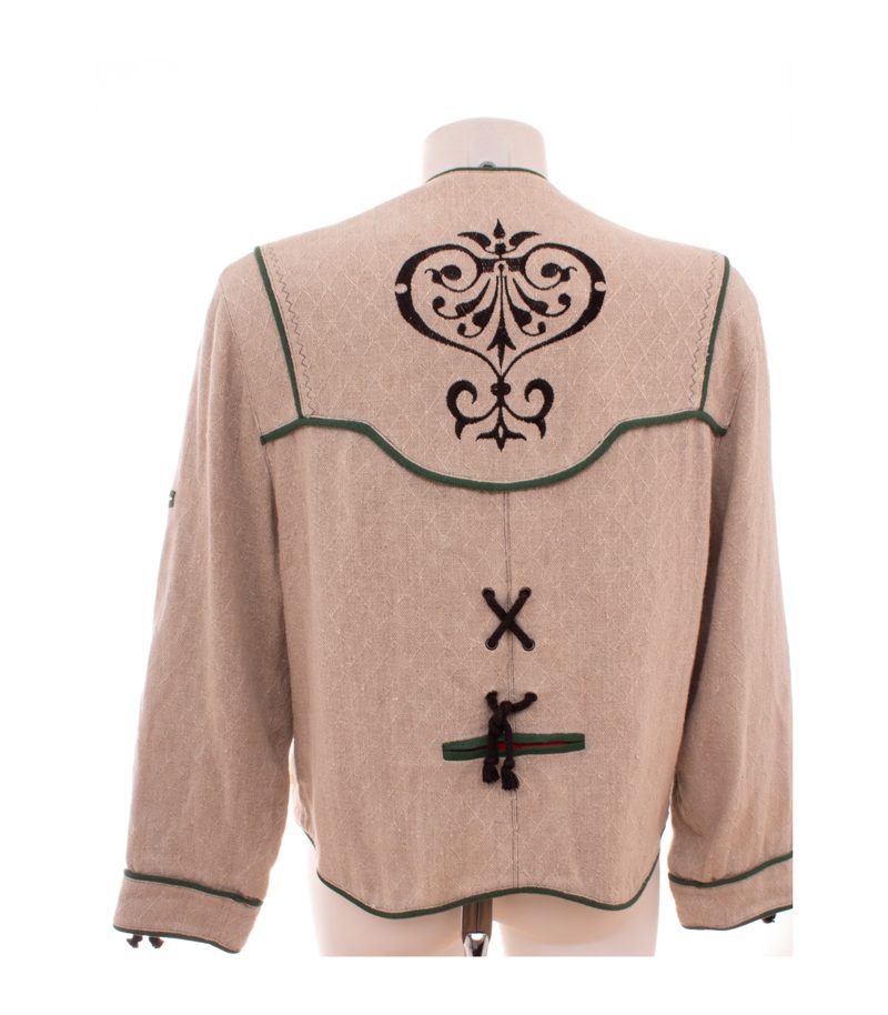 Sportalm Damen Jacke Trachtenjacke Akzeptabel Gr. 36 Beige Leinen – Foto 6