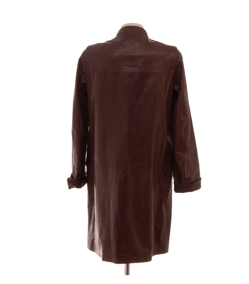 Windsor Damen Mantel Ledermantel Gr. 42 Braun Leder – Foto 4