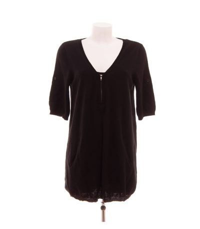 Madeleine Damen Kleid Strickkleid Gr. 40/42 Schwarz Wolle Kaschmir