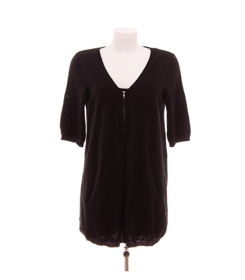 Madeleine Damen Kleid Strickkleid Gr. 40/42 Schwarz Wolle Kaschmir – Foto 1