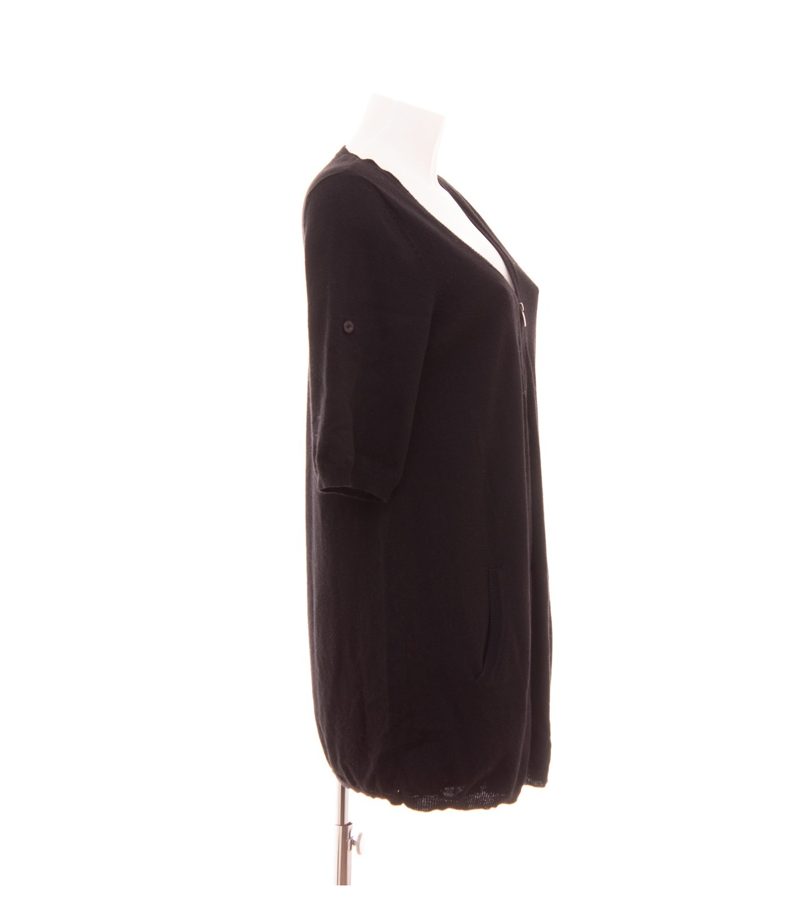 Madeleine Damen Kleid Strickkleid Gr. 40/42 Schwarz Wolle Kaschmir – Foto 2