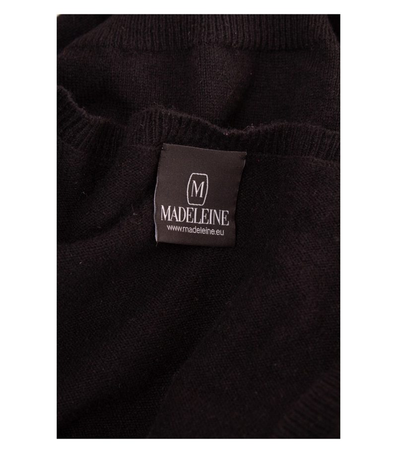 Madeleine Damen Kleid Strickkleid Gr. 40/42 Schwarz Wolle Kaschmir – Foto 6