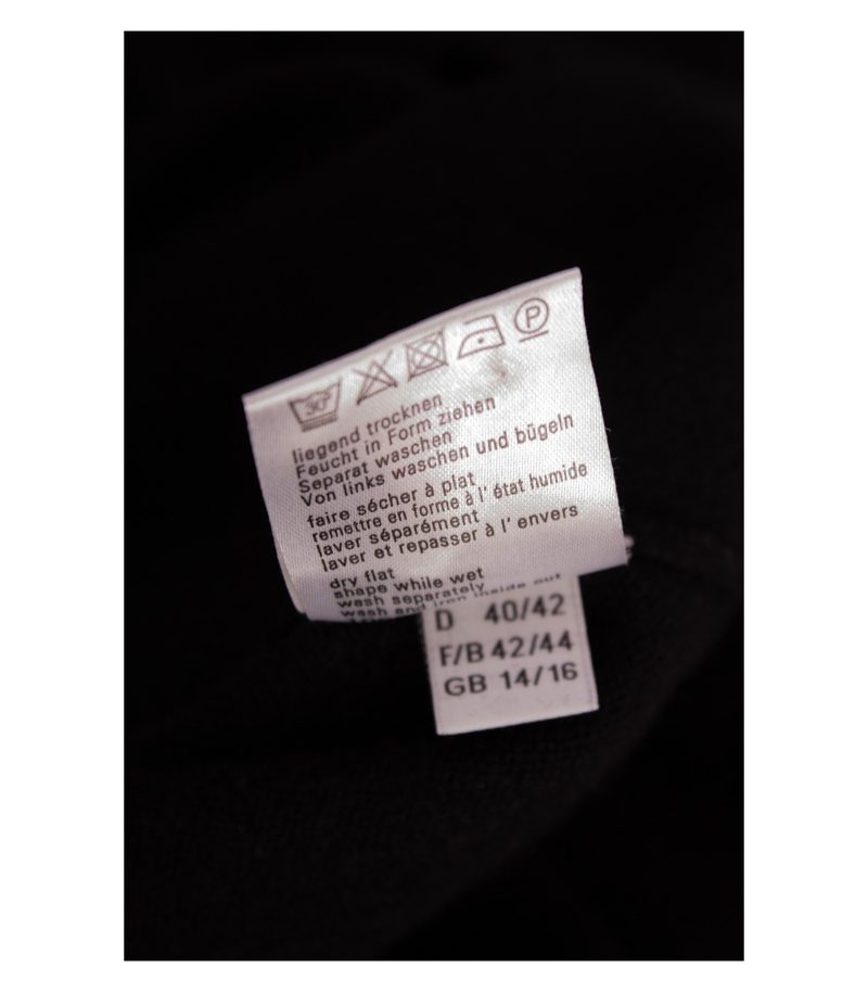 Madeleine Damen Kleid Strickkleid Gr. 40/42 Schwarz Wolle Kaschmir – Foto 8