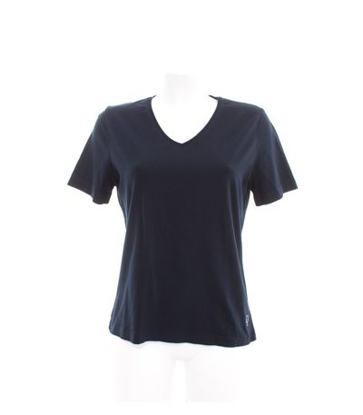 BO VIVA Damen T-Shirt Shirt Freizeitshirt Gr. L Blau Baumwolle
