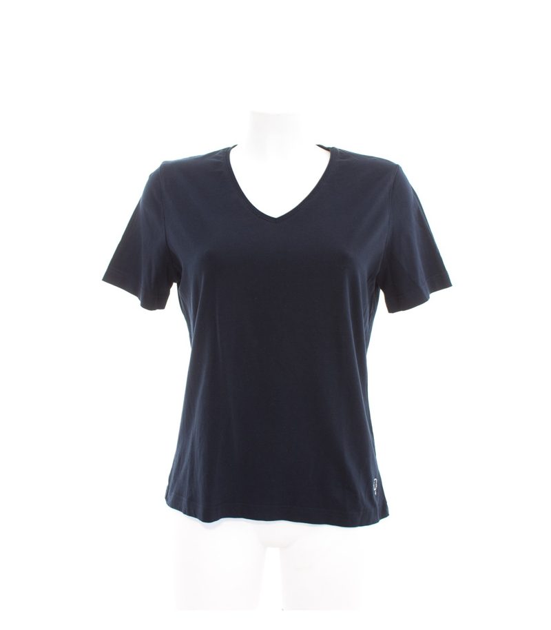 BO VIVA Damen T-Shirt Shirt Freizeitshirt Gr. L Blau Baumwolle – Foto 1