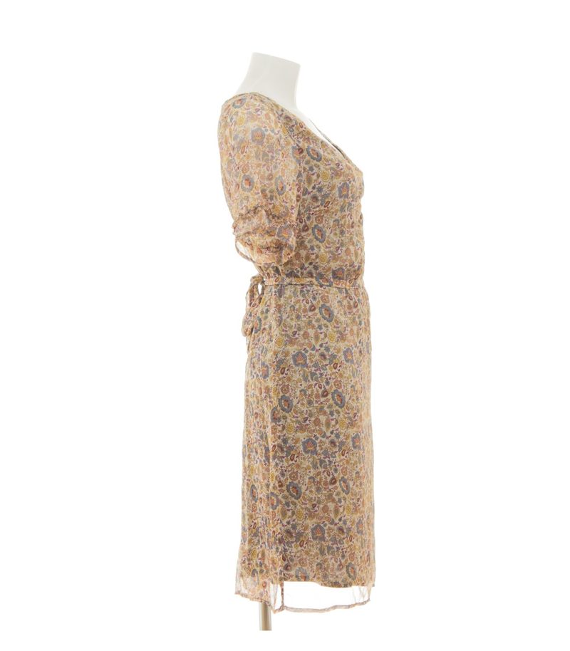 More & More Damen Kleid Sommerkleid V-Ausschnitt Gr. 36 Mehrfarbig – Foto 2