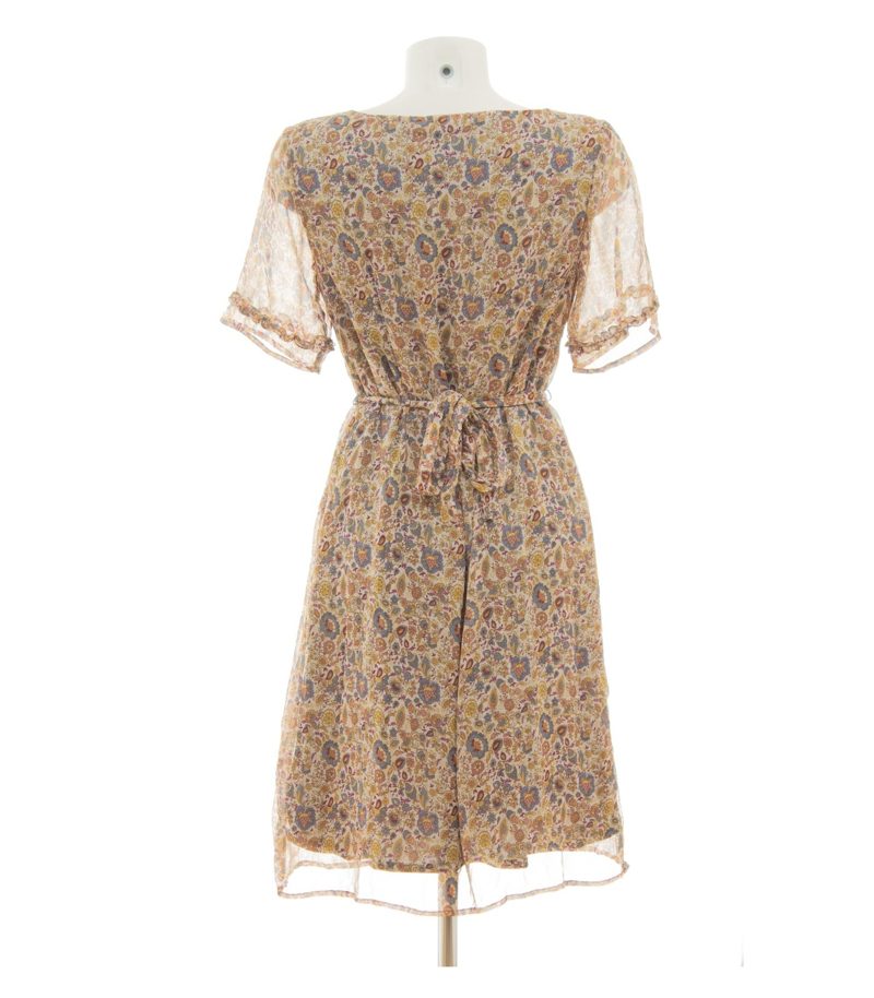 More & More Damen Kleid Sommerkleid V-Ausschnitt Gr. 36 Mehrfarbig – Foto 4