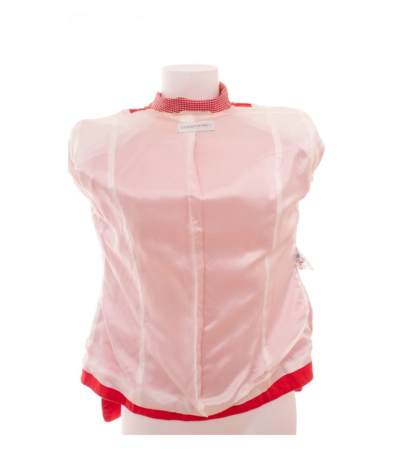Lodenfrey Damen Blazer Tracht Gr. 38 Rot Leinen – Foto 8