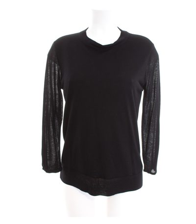 Filippa K Damen Pullover Feinstrick Gr. L Rückenfrei Pulli Schwarz Strick